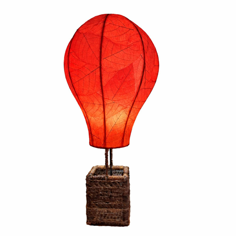  Hot Air Balloon Table Lamp Red, Red