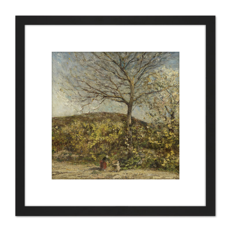 Monticelli Landscape Flowering Orchard by Adolphe Monticelli - Single Picture Frame Painting