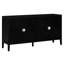 Buffet rétro noir avec tablettes réglables - Personnalise votre armoire de rangement pour augmenter la capacité de la maison