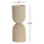 Porte-bougie en métal texturé Sorcha-121883397