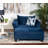 Rabelais Upholstered Armchair with Ottoman-105410610