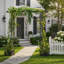 Arc en treillis de jardin décoratif en métal de 82 po Outsunny avec tubes en acier durable et volutes élégantes