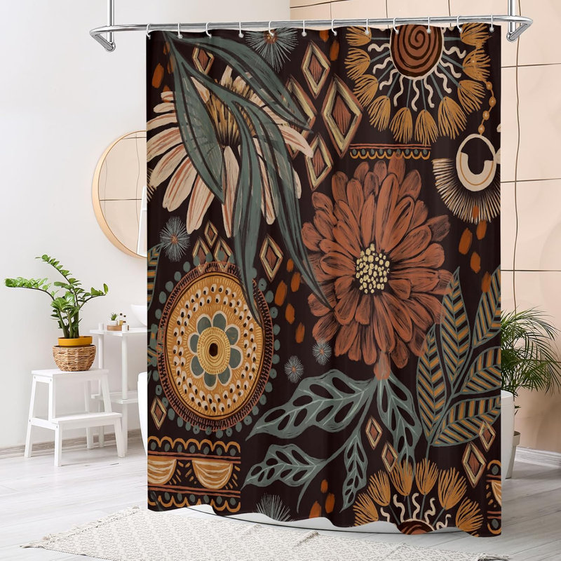 Rideau de douche Boho Floral