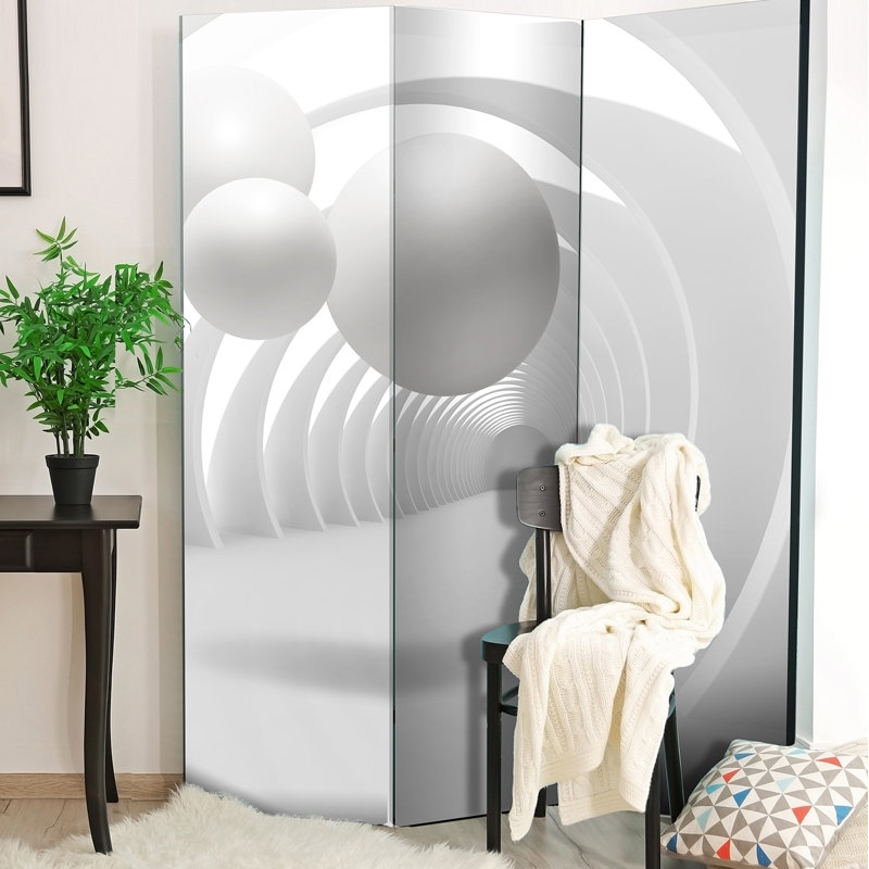 Oman Solid Wood Folding Room Divider, 3