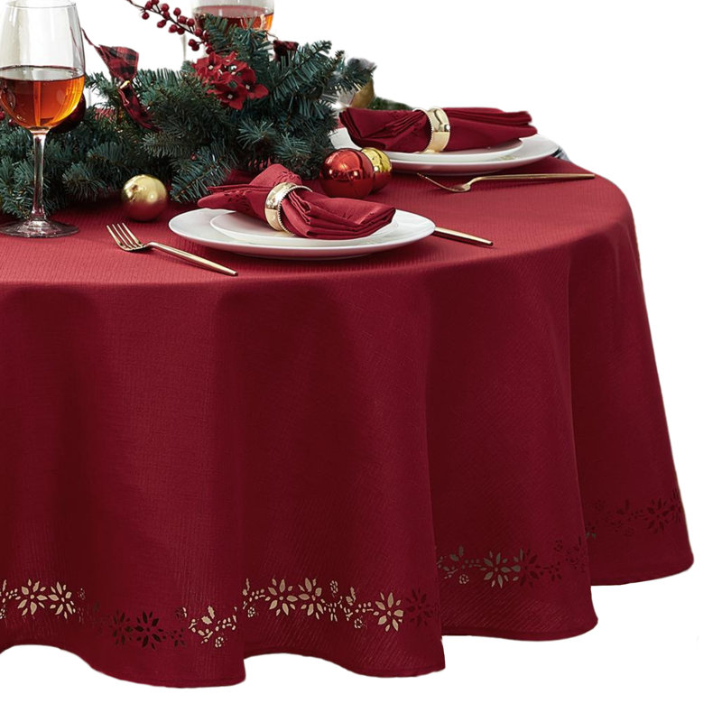Nappe Holmwith Poinsettia Noel, Rouge