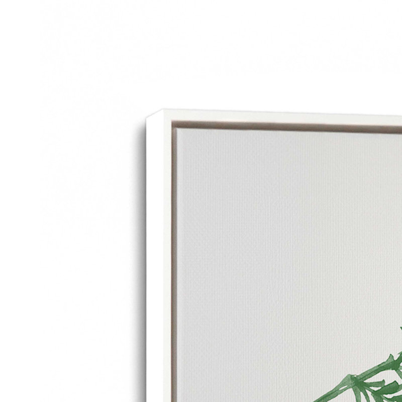 Impression de bas de Noël joyeux II sur rouleau, Cadre blanc, H 12,75 po x l 12,75 po x P 1,75 po