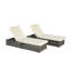 Ensemble de 2 chaises longues d'extérieur avec rangement et chaises longues d'extérieur inclinables en rotin de plage-1512657090-1512657099