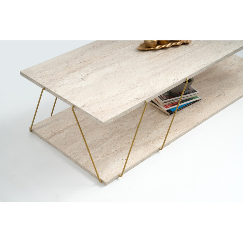 Glorias Coffee Table, Gold