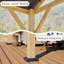 Hardtop Solid Wood Gazebo, Dark Grey-110908817