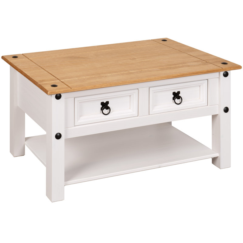 Solid Wood Coffee Table with Storage