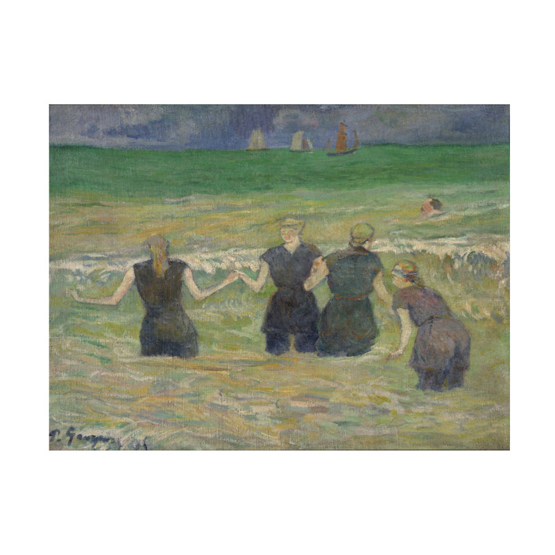 «Paul Gauguin Young Women Bathing, 1885», art sur toile, H 18 po x l 24 po