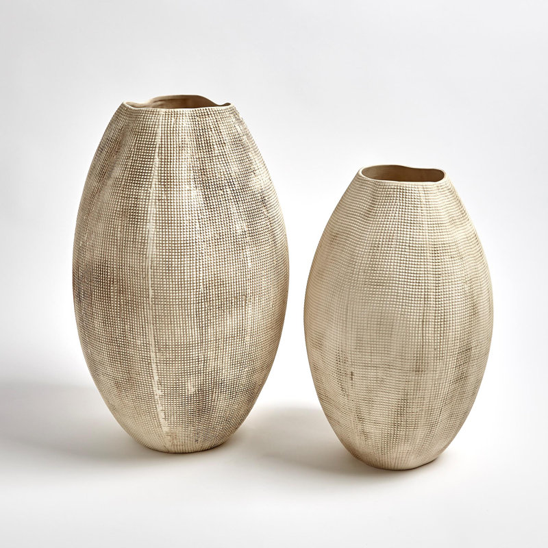 Sisal Vase, 17" H x 11.25" W x 11.25" D