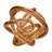 Decorative Sculpture Glass Intertwined Loop Design with Embedded Sparkle for Glam Style Accent Display.-86746733-86746736