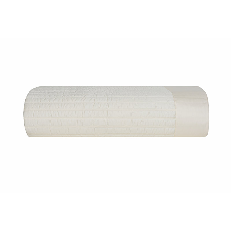 Monroe_Quilted Coverlet, King Quilt, Ivory