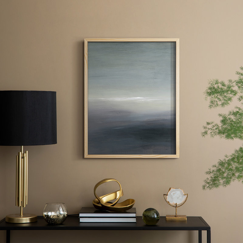 Reproduction encadrée Windy Moor II - bois massif, H 11 po x l 9 po