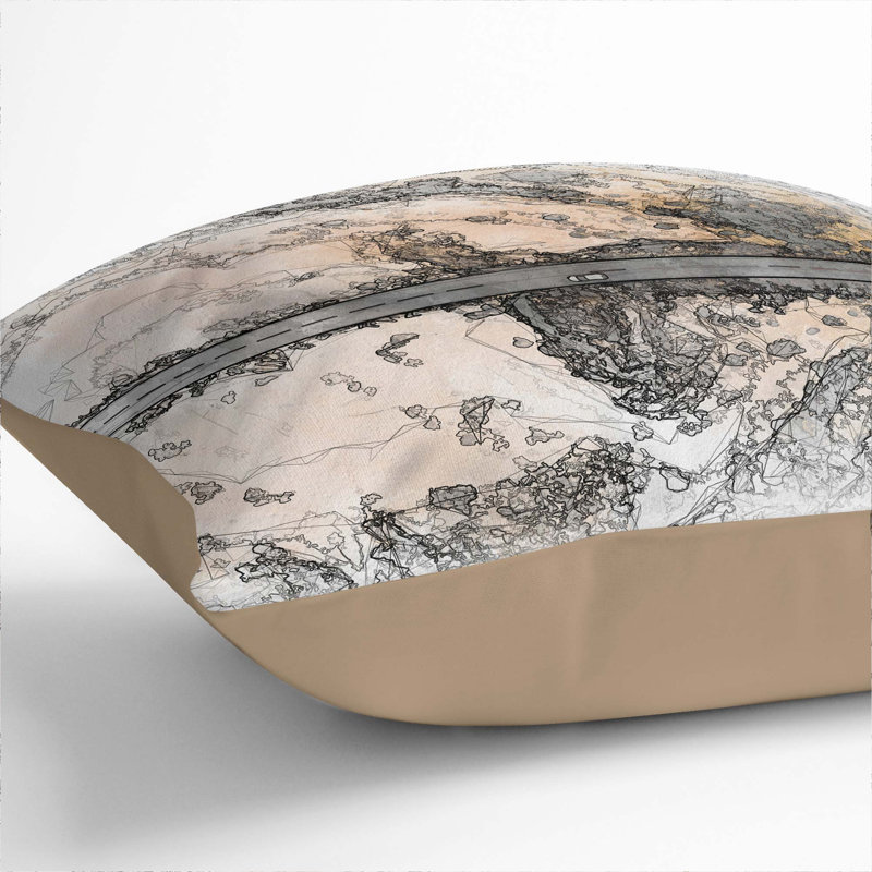 Square Throw Cushion, 40 x 40 cm, Stone