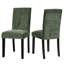Chaises de salle à manger rembourrées en tissu avec pieds en bois massif (ensemble de 2)-129880820-129880823