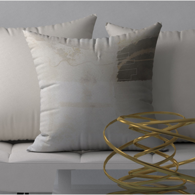 Magnifique housse de coussin décorative carrée/insert, 20 po x 20 po