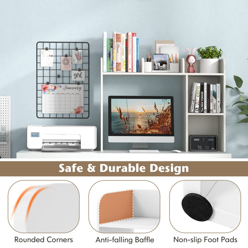 74cm H x 94cm W Bookcase, White