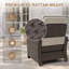 Chaise de patio inclinable avec dossier et repose-pieds réglables, chaise longue d'extérieur toutes saisons-132597051
