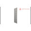 Quadro Frosted Glass Panelled Solid Manufactured Wood Finish Standard Grey Door-55746543