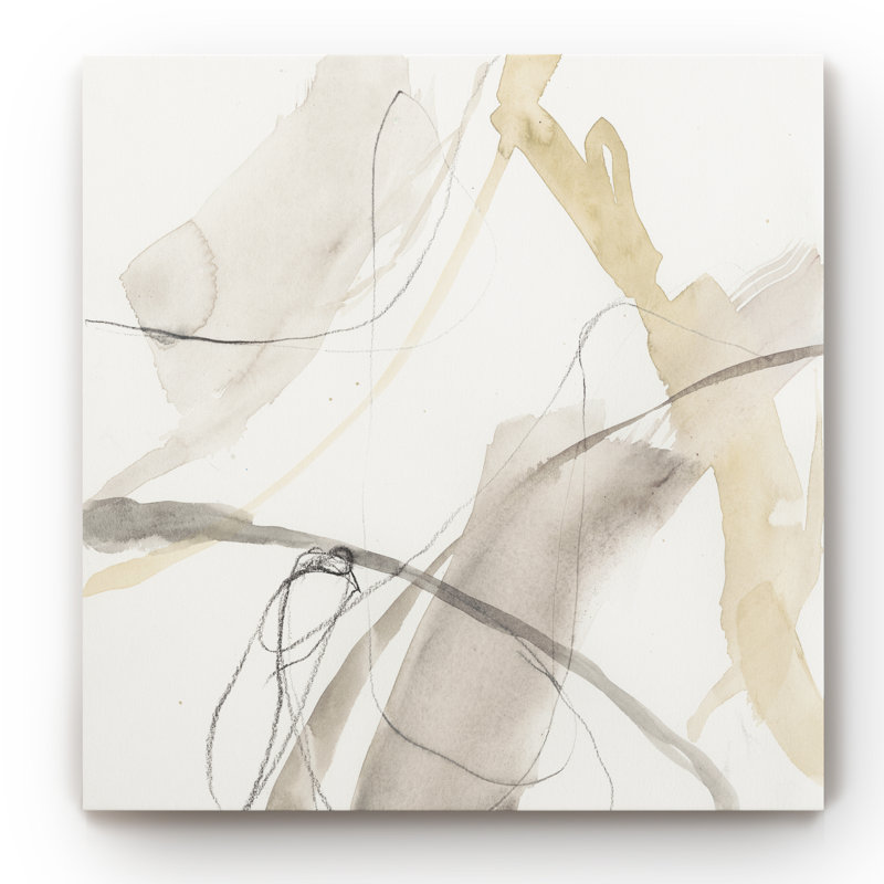 " Neutral Momentum II " Painting Print, 32" H x 32" W, No Frame, Wrapped Canvas