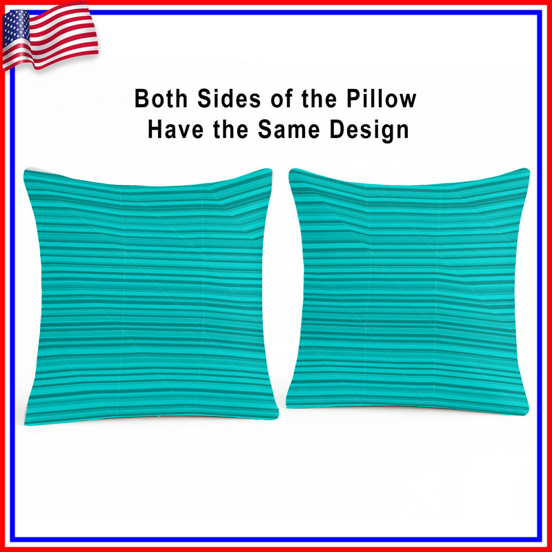 Coussin Stripes, 16 po x 16 po
