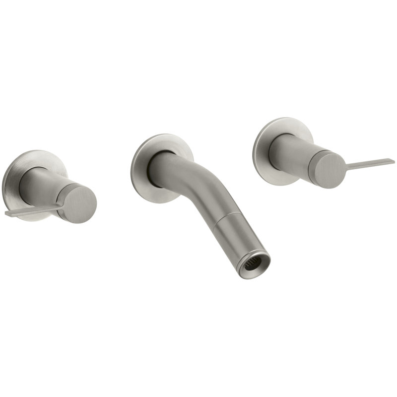 Stillness Wall mounted Bathroom Faucet, Vibrant Brushed Nickel
