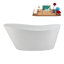 Baignoire autoportante 59 "avec drain interne Streamline-102287918