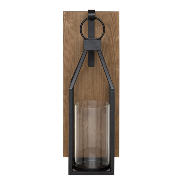 Rustic Wood Wall Sconces Candle - Wayfair Canada