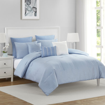 Klara 8-Piece Geometric Jacquard Comforter Set