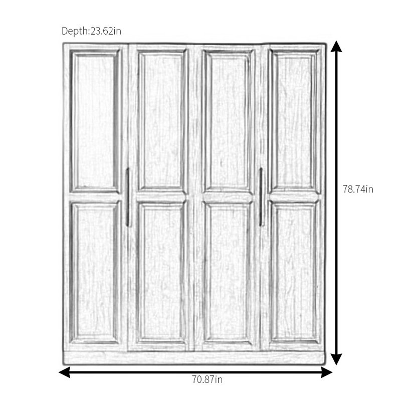 Palafox, 79" H x 71" W x 24" D
