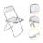 17.72'' H Folding Stacking Side Chair