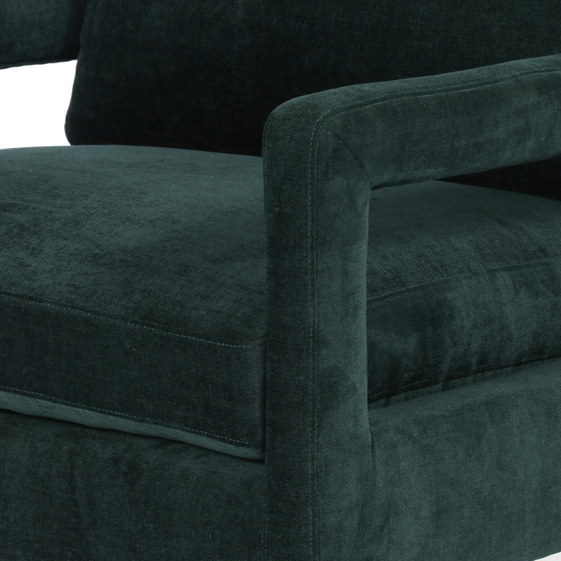 Olson Armchair, Emerald Worn Velvet