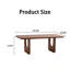Table basse rectangulaire en bois, table basse minimaliste avec pieds en forme de U, table basse centrale pour le salon, table basse Mid-Century pour le bureau personnel