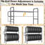 Support de rangement robuste et ajustable pour pneus - Support de rangement pour pneus à capacité de charge de 500 lb pour 8 pneus et plus, fabrication commerciale en acier