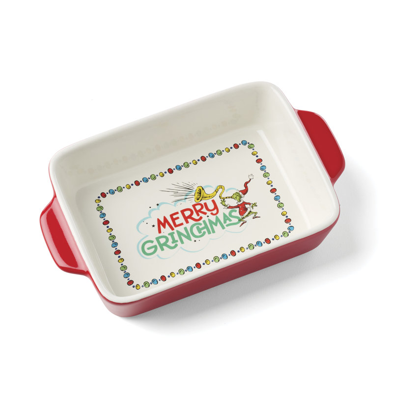 Mini plat de cuisson rectangulaire Lenox Merry Grinchmas