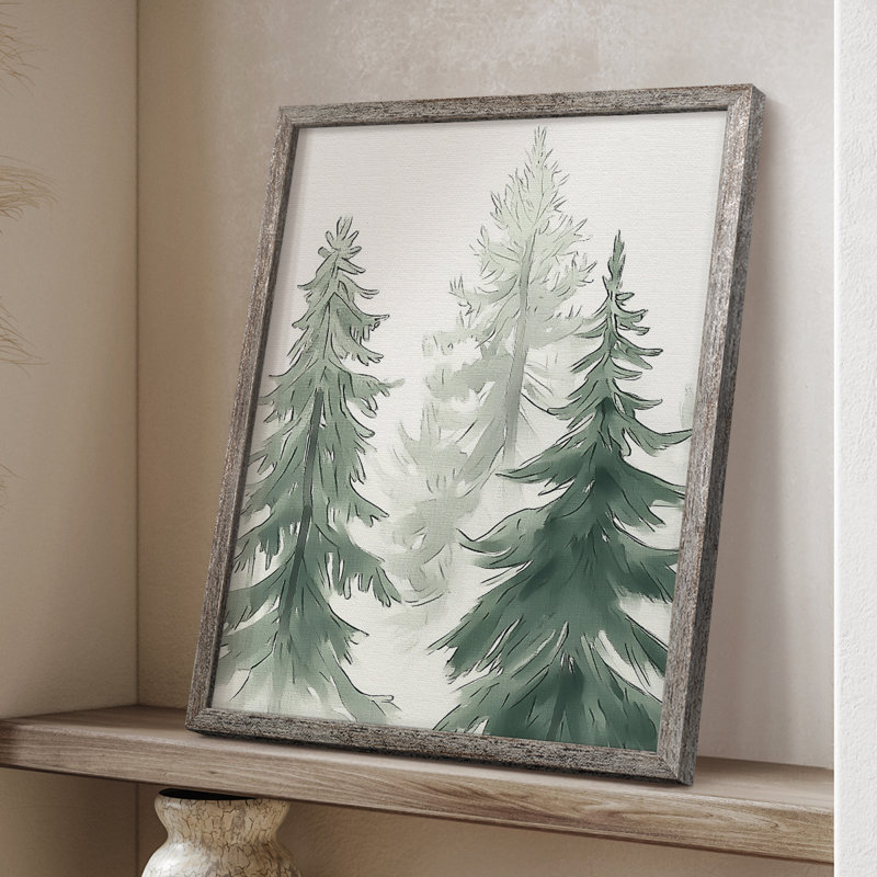 «Christmas Holiday Art XC III», reproduction encadrée - bois massif, H 21 po x l 17 po