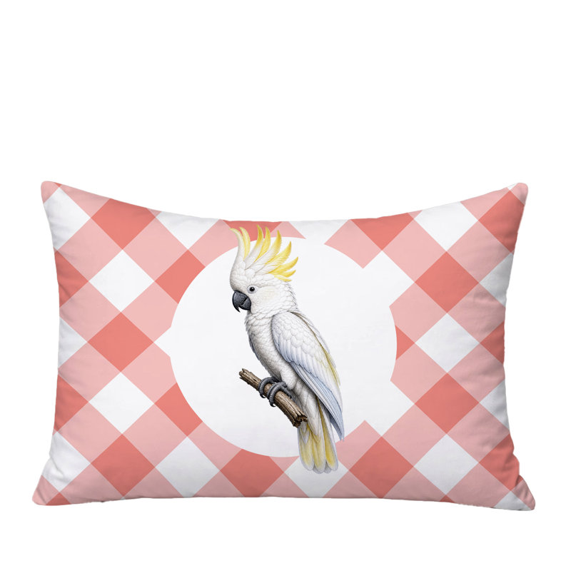 Coussin réversible intérieur / extérieur Cockatoo, 20 po x 14 po, Pêche