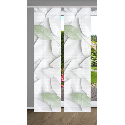 Semi Sheer Sliding Panel Pair