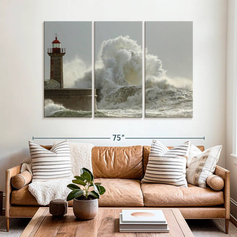 Vagues du phare d'Aletra Felgueiras, H 28 po x l 45 po