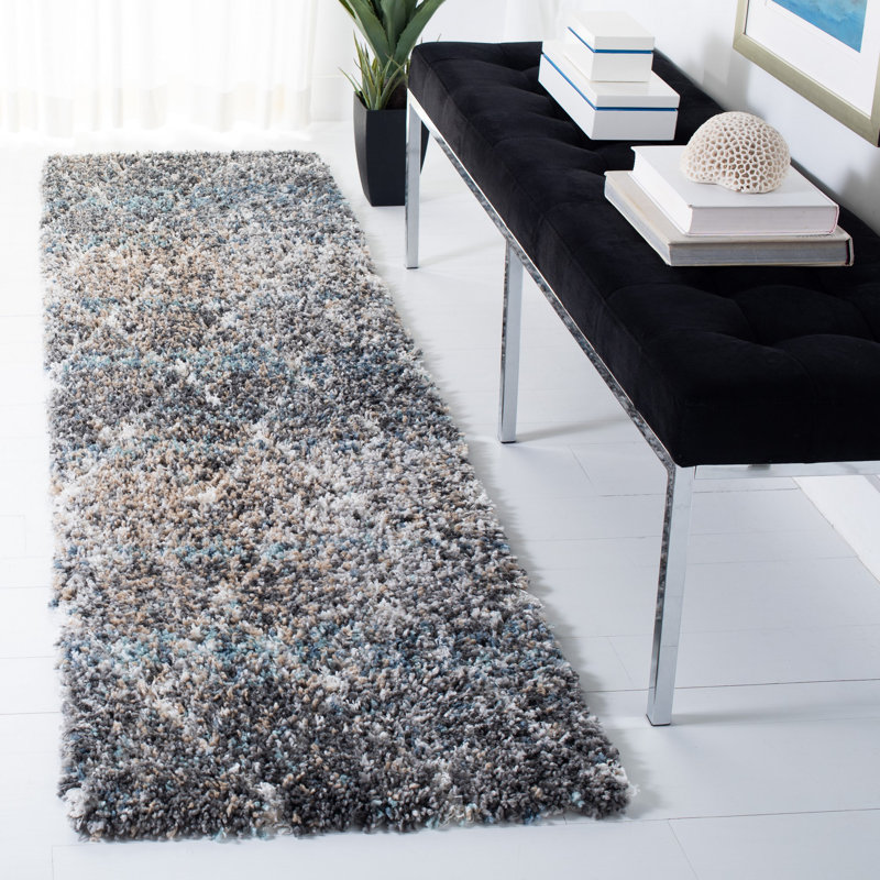 Maestro Shag Performance Geometric Rug, Runner 2'2" x 8'