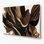 Art mural en métal brun Lyrical Abstraction 25