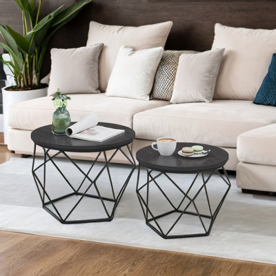 Keema Frame 2 Piece Bunching Coffee Table Sets