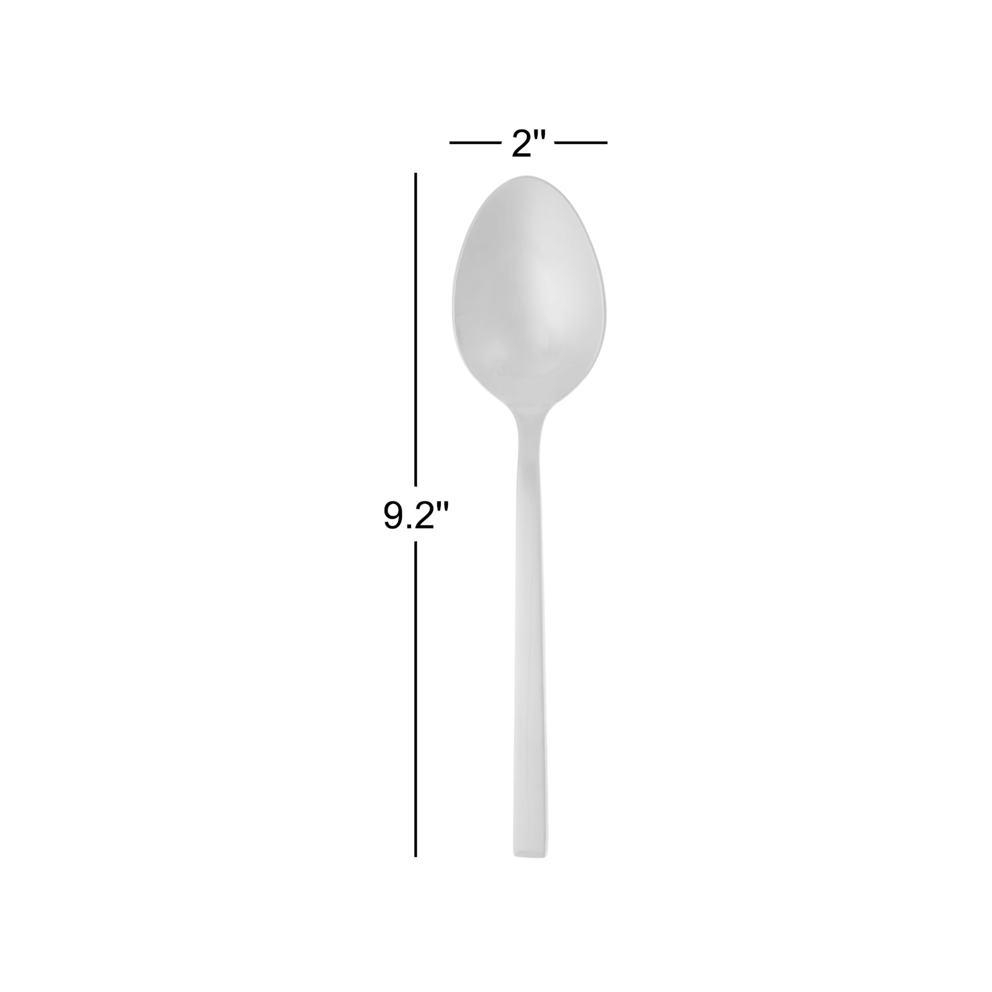Arezzo Brushed 2 Piece Salad Servers Set, Brushed Silver