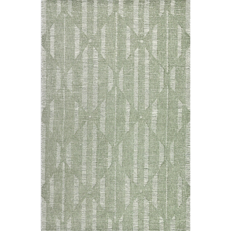 Hazen Hand Tufted Wool Geometric Indoor Rug, Rectangle 5'6" x 8'6"