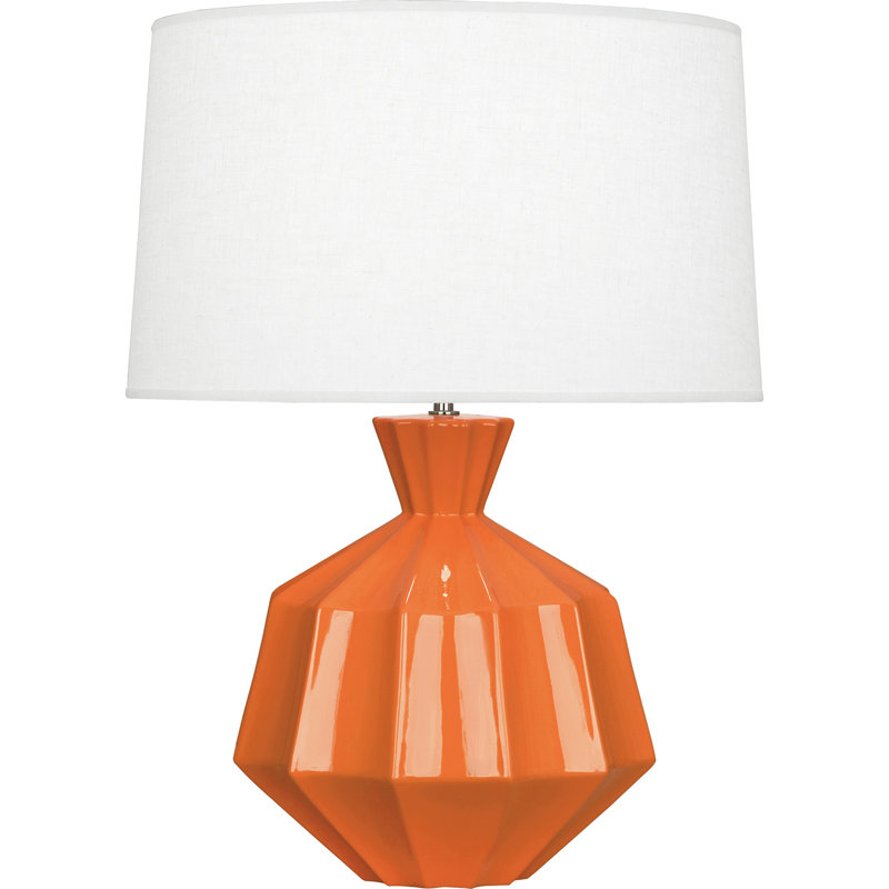 Orion 27" Table Lamp, Pumpkin, 27" H x 19.5" W x 19.5" D