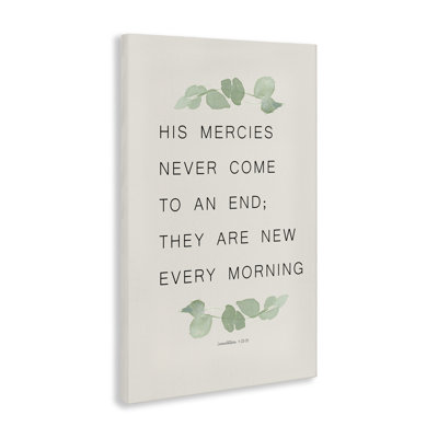 Mercies New Every Morning Canvas, conception de Lucille Price