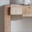 Table basse en bois rustique moderne de 71 po de largeur - Conception en blocs sculptés, peu encombrante pour les vestibules Salon