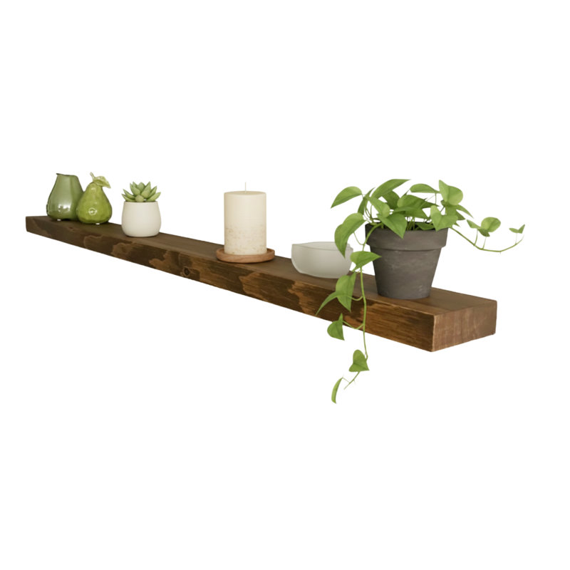 Devyn Pine, Brown, 2" H x 42" W x 6" D